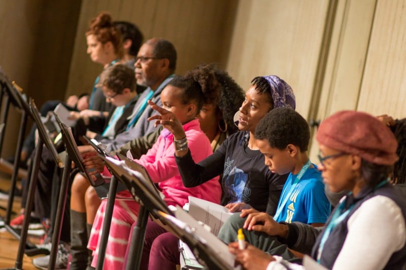 'Celia, A Slave,' rehearsal photo by Adams Viscom.