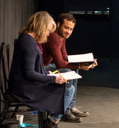 Tasha Lawrence. Cesar J. Rosado. The Couches. Colorado New Play Summit. Photo by John Moore.