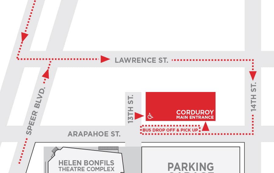 Corduroy bus map