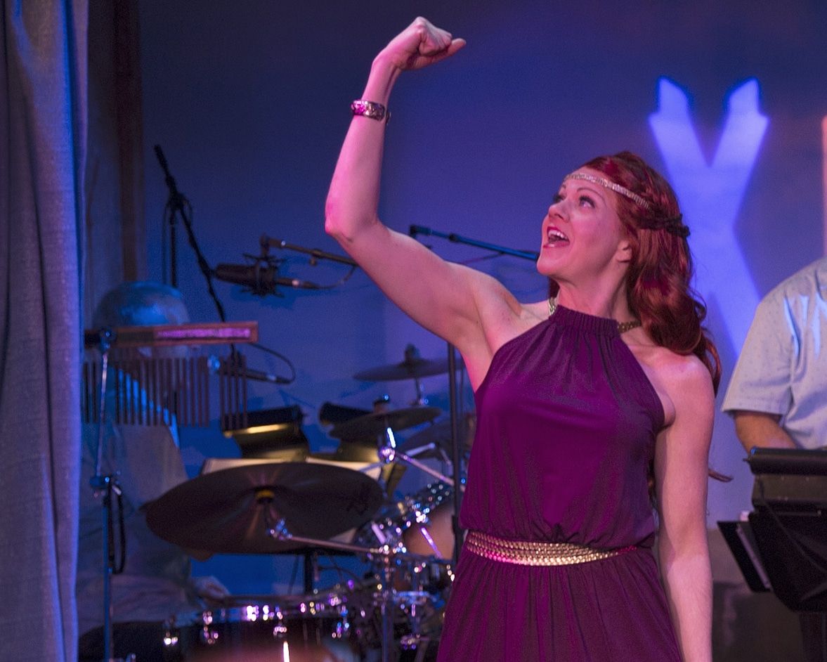 Sarah Rex is playing Calliope in DCPA Cabaret's 'Xanadu.' Photo by Emily Lozow. 