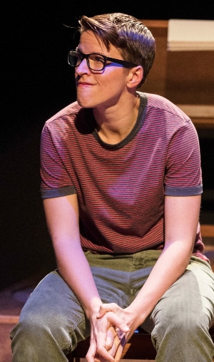 Susannah McLeod in Miners Alley Playhouse's 'Fun Home.' Photo by Sarah Roshan. 