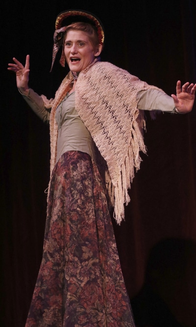 Jessica Austgen in the Aurora Fox's 'Twist Your Dickens. Photo by Christine Fisk.