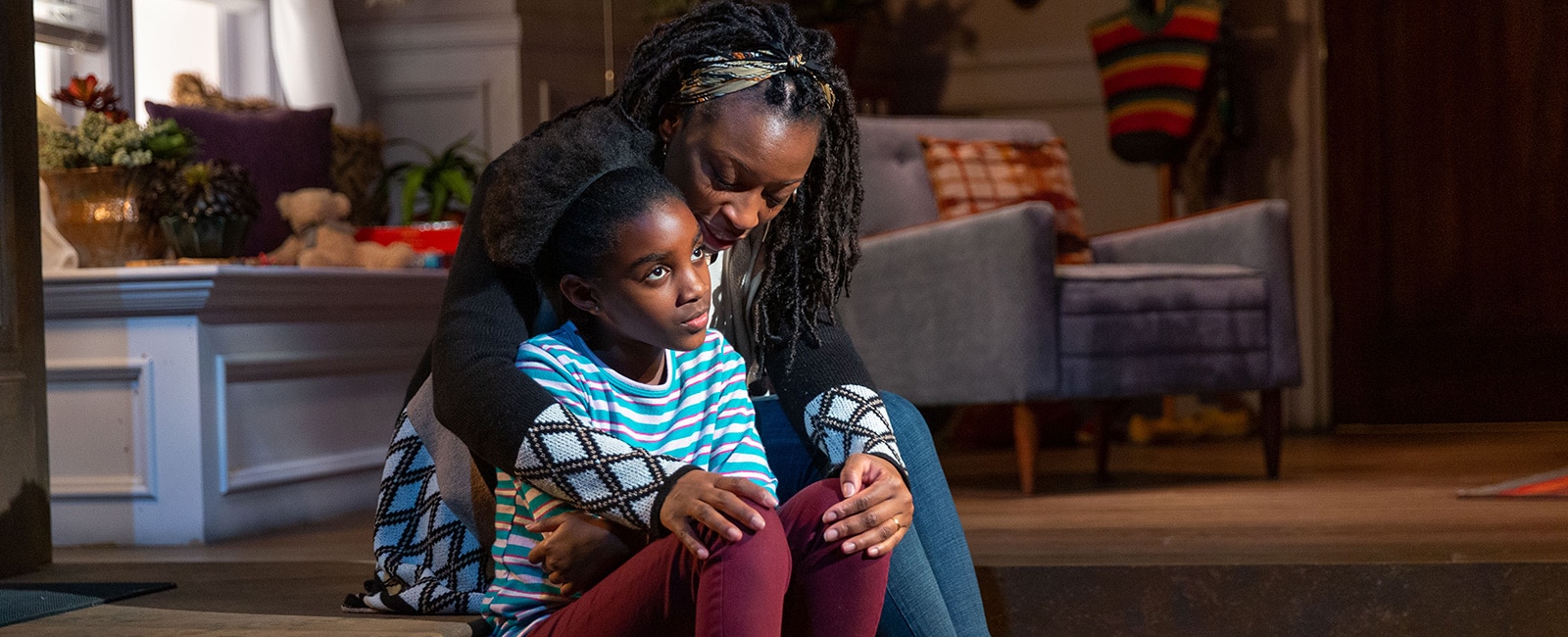 Zaria Kelley and Bianca LaVerne Jones in Last Night and the Night Before. Photo by Adams VisCom