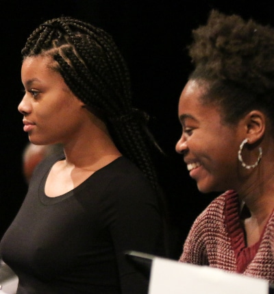 Nadia Ra’Shaun Williams and Ambyr Michelle McWilliams. Photo by John Moore. 