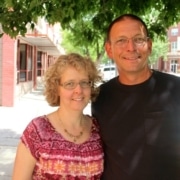 Lisa and Bob Orzolek. Art and Artist. Photo by John Moore.