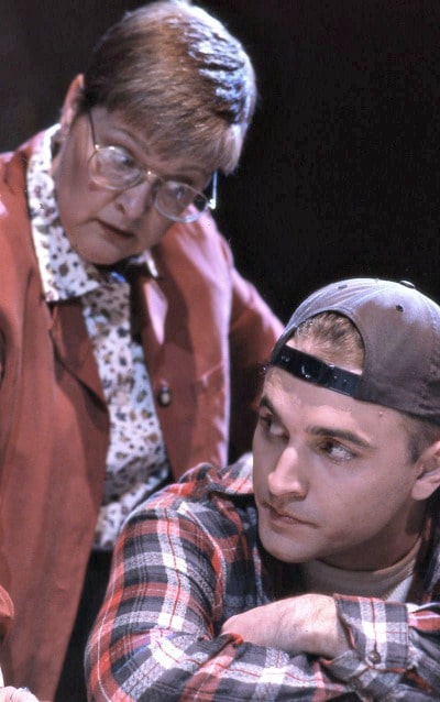 A young Gene Gillette with Kathryn Gray in Curious Theatre's 'Praying for Rain' in Denver in 2000.