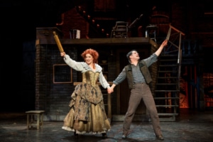 Linda Mugleston and Robert Petkoff in Sweeney Todd, 2016. Photo by Adams VisCom.