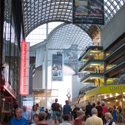 Backstage tours of the performing arts complex