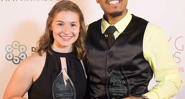 2017-18 Outstanding Actors Abby Lehrer and Elisha Horne. Photo by Emily Lozow.