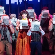 Harmony Livingston, who plays Katherine Plumber in Candlelight Dinner Playhouse’s regional premiere of Disney’s Newsies through Aug. 26, will next play Mary Poppins. Garland Photography