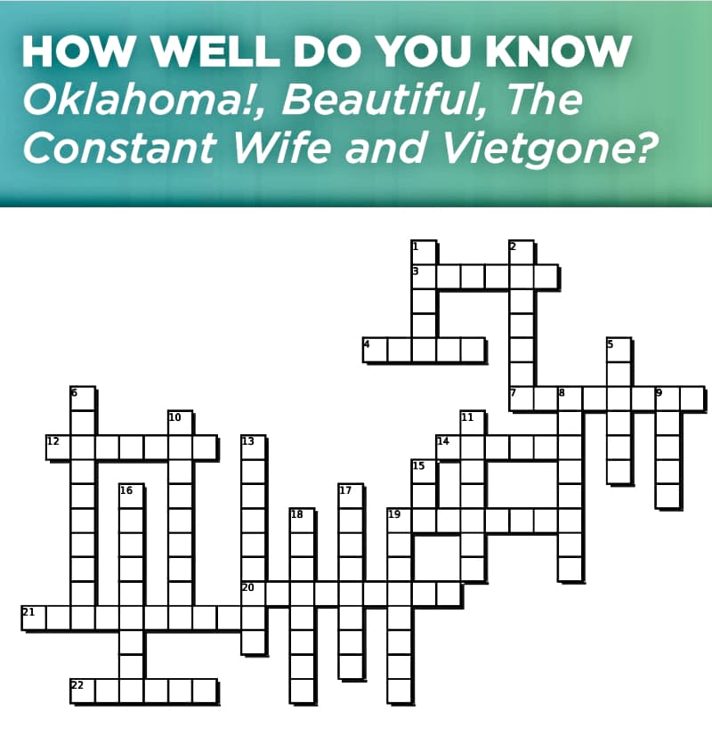 Try Our New Crossword Puzzle Four Denver Center Shows Denver