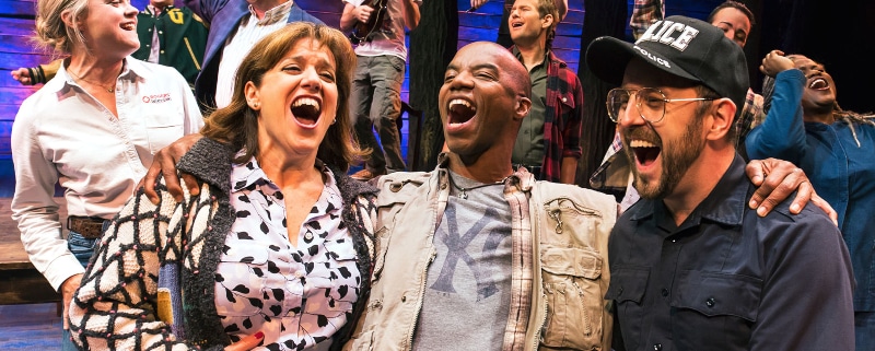 Members of the original Broadway cast of 'Come From Away.' Photo by Matthew Murphy.