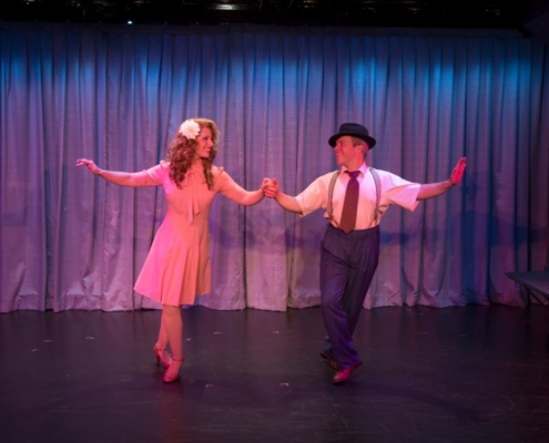 Lauren Shealy and Aaron Vega in DCPA XANADU Photo by Emily Lozow