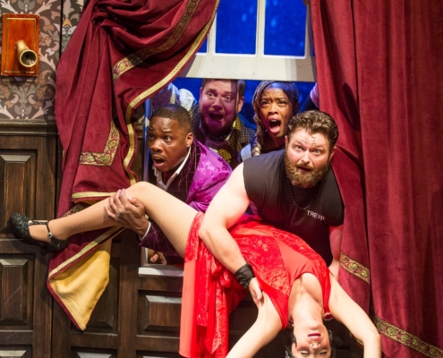 The Play That Goes Wrong National Tour. Photo by Jeremy Daniel