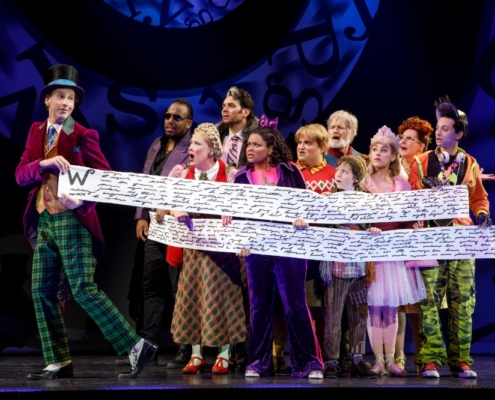 The cast of Roald Dahl’s CHARLIE AND THE CHOCOLATE FACTORY. Photo by Joan Marcus