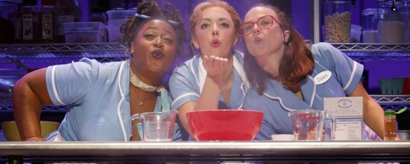 Waitress. Charity Angel Dawson, Desi Oakley and Lenne Klingaman. Waitress. Photy by Joan Marcus.