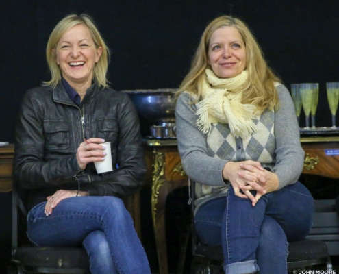 Diana Dresser and Kate Gleason on the first day of rehearsal for 'Anna Karenina.' Photo by John Moore