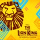 Illustration of a lion head over a yellow background with African-inspired accents in teal and orange.