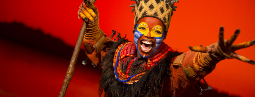 Mukelisiwe Goba as Rafiki. The Lion King. Disney. Photo by Matthew Murphy