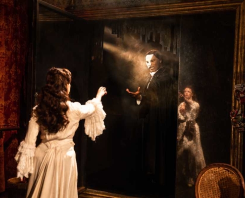 THE PHANTOM OF THE OPERA - Emma Grimsley and Derrick Davis - photo by Matthew Murphy