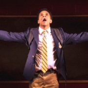 Jeremy Pope in the recent Broadway production of 'Choir Boy.' Photo by Matthew Murphy.