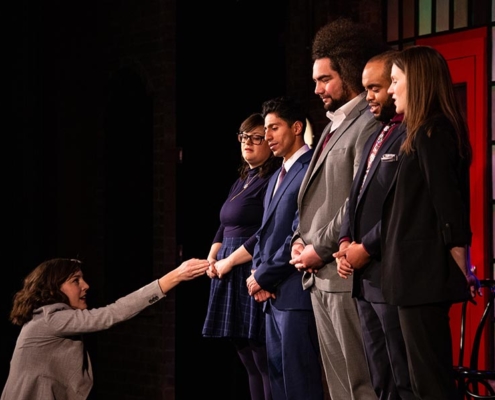 (L to R) Alison Banowsky, Jackie Southee, Vernon Mina, Jordan Savusa, E.J. Cameron, Meghan Babbe. Photo by Tim Schmidt.