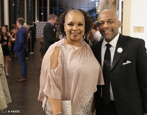 Mary Louise Lee and Mayor Michael B. Hancock at the 2019 Henry Awards. Photo by John Moore.