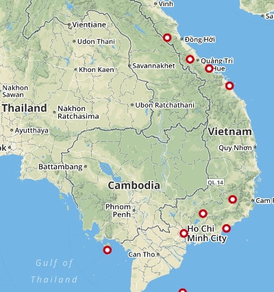 Map of Vietnam 2019