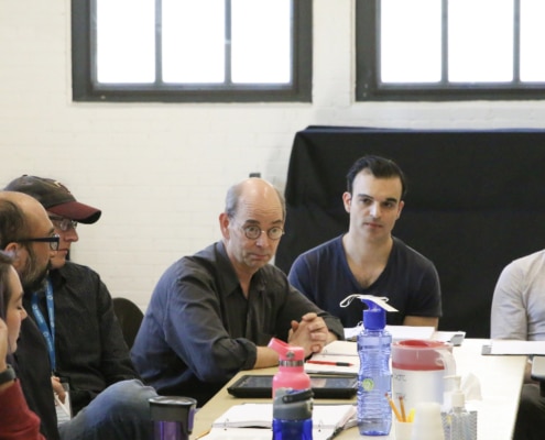 Twelfth Night first rehearsal. Larry Paulsen. Photo by John Moore.