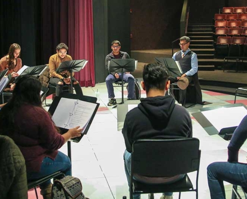 High School Playwriting Competition Rehearsals - Photo by John Moore