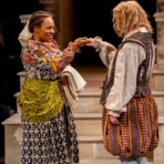 Kim Staunton and Cameron Folmar in TWELFTH NIGHT_ Photos by Adams VisCom