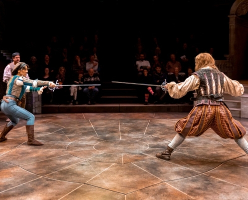 Kirk Taylor, Mehry Eslaminia, and Cameron Folmar in TWELFTH NIGHT_ Photos by Adams VisCom