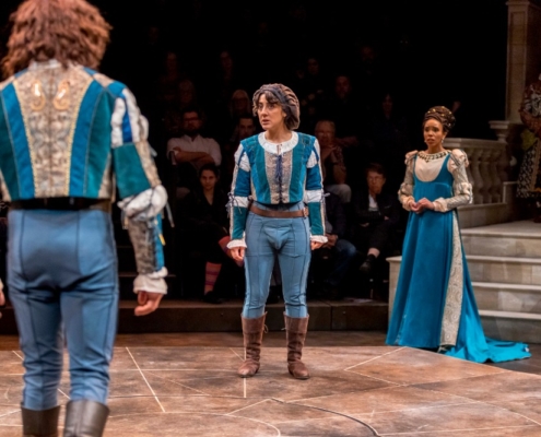 Alex Purcell, Mehry Eslaminia, and Krystel Lucas in TWELFTH NIGHT_ Photos by Adams VisCom