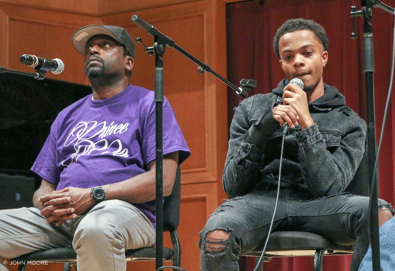 From left: Hip-hopper Prince Po and Jalil Ridley. Photo by John Moore