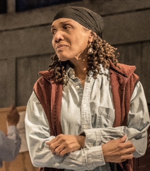 Perri Gaffney in Curious Theatre's 'Skeleton Crew.' Photo by Michael Ensminger. 