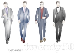 Meghan Anderson Doyle's renderings for the character of Sebastian in 'twenty50.'