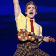 Lorenzo Pugliese as SpongeBob SquarePants in The SpongeBob Musical Photo by Jeremy Daniel