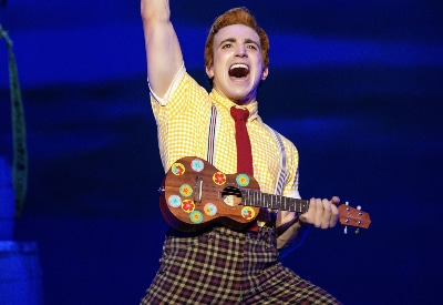 Lorenzo Pugliese as SpongeBob SquarePants in The SpongeBob Musical Photo by Jeremy Daniel