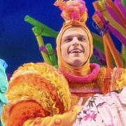 Joshua Bess in The SpongeBob Musical. Photo by Jeremy Daniel