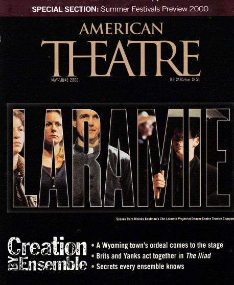 The January 2000 cover of American Theatre magazine. 