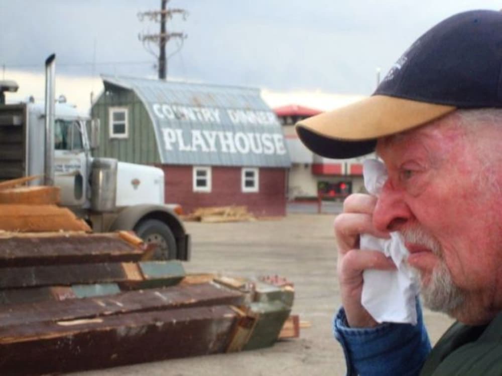 Bill McHale at the demolition of the Country Dinner Playhouse in 2010. Photo by John Moore