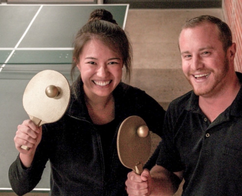 Cheyenne Michaels, Marketing Manager and staff Ping-Pong Champion