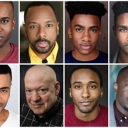 The cast of 'Choir Boy, top row, from left: Jordan Barrow, Wigasi Brant, Josh Fulton and Alex Michell. Second row: Jeffrey Rashad, Peter Van Wagner, Christopher Washington and Director Jamil Jude.