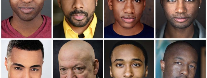 The cast of 'Choir Boy, top row, from left: Jordan Barrow, Wigasi Brant, Josh Fulton and Alex Michell. Second row: Jeffrey Rashad, Peter Van Wagner, Christopher Washington and Director Jamil Jude.