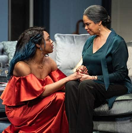 Ericka Ratcliff and Terry Burrell star in the 2019 world premiere of 'Angry, Raucous, and Shamelessly Gorgeous' at the Alliance Theatre in Atlanta. Photo by Greg Mooney.