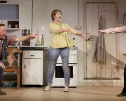 Ron Cook, Deborah Findlay and Francesca Annis in the Broadway production of 'The Children.' Photo by Joan Marcus.