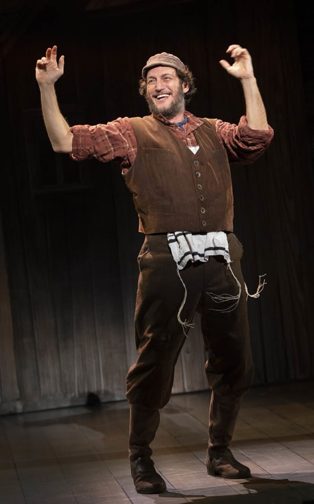 Yehezkel Lazarov as Tevye in the 2018_19 Broadway touring production of Fiddler on the Roof. Photo by Joan Marcus.