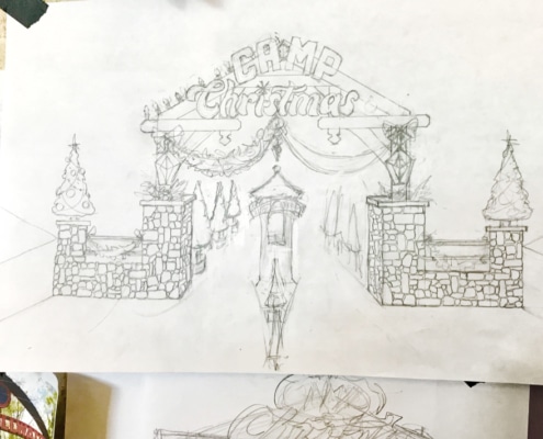 Camp Christmas Concept Art