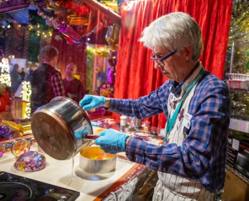 Creator Lonnie Hanzon at Camp Christmas 2019. Photo by Adams VisCom.