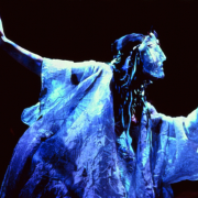 Alyssa Bresnahan as Thetis in the 2000 Denver Center Theatre Company production of Tantalus. Photo by p. switzer